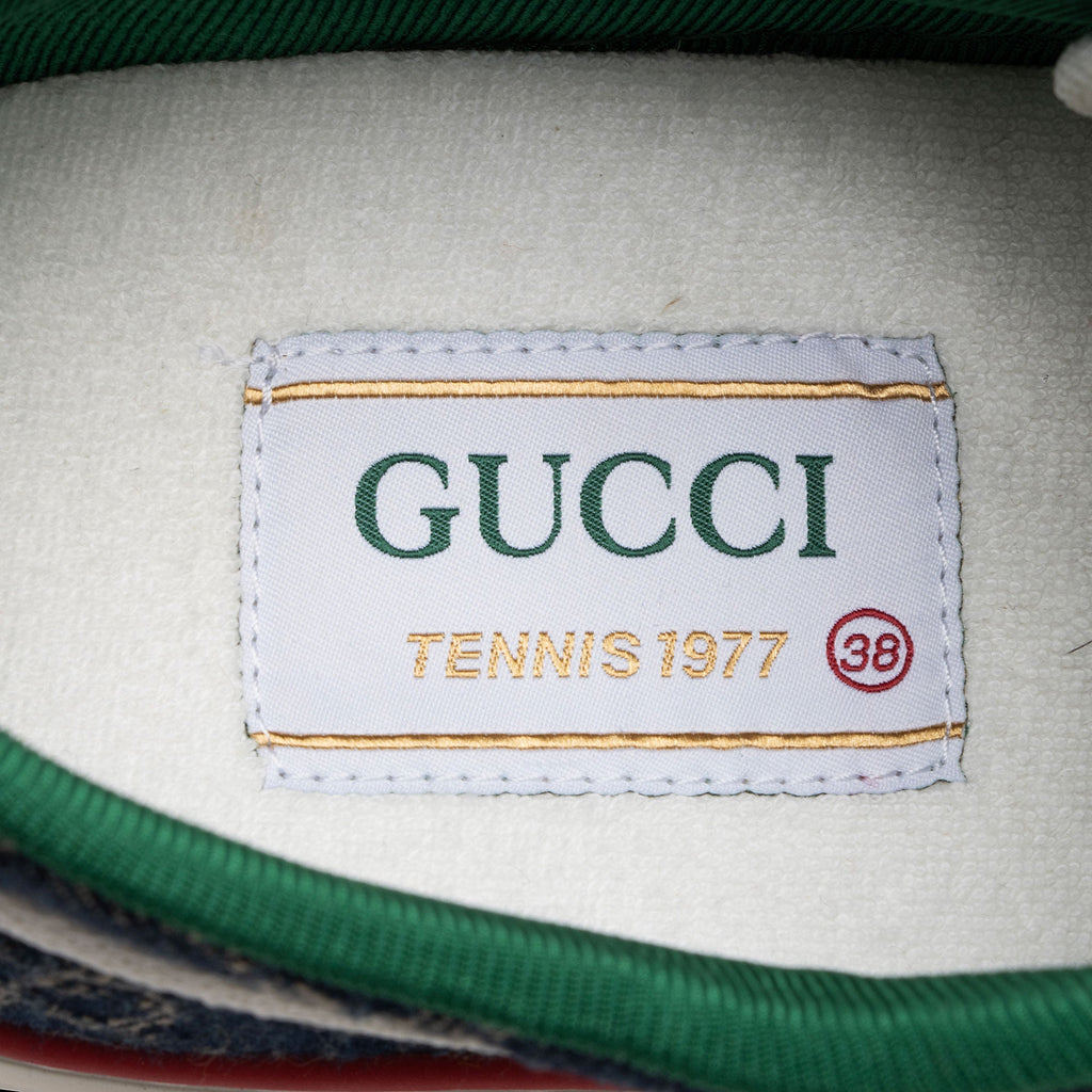 Gucci GG Denim Web 1977 Tennis Sneakers - Size 8 / 38 (SHF-VWBdkK)