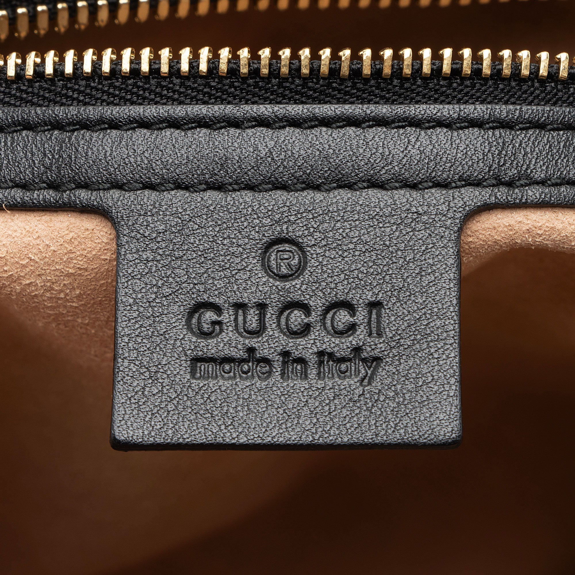 Gucci GG Embossed Calfskin Apollo Shoulder Bag