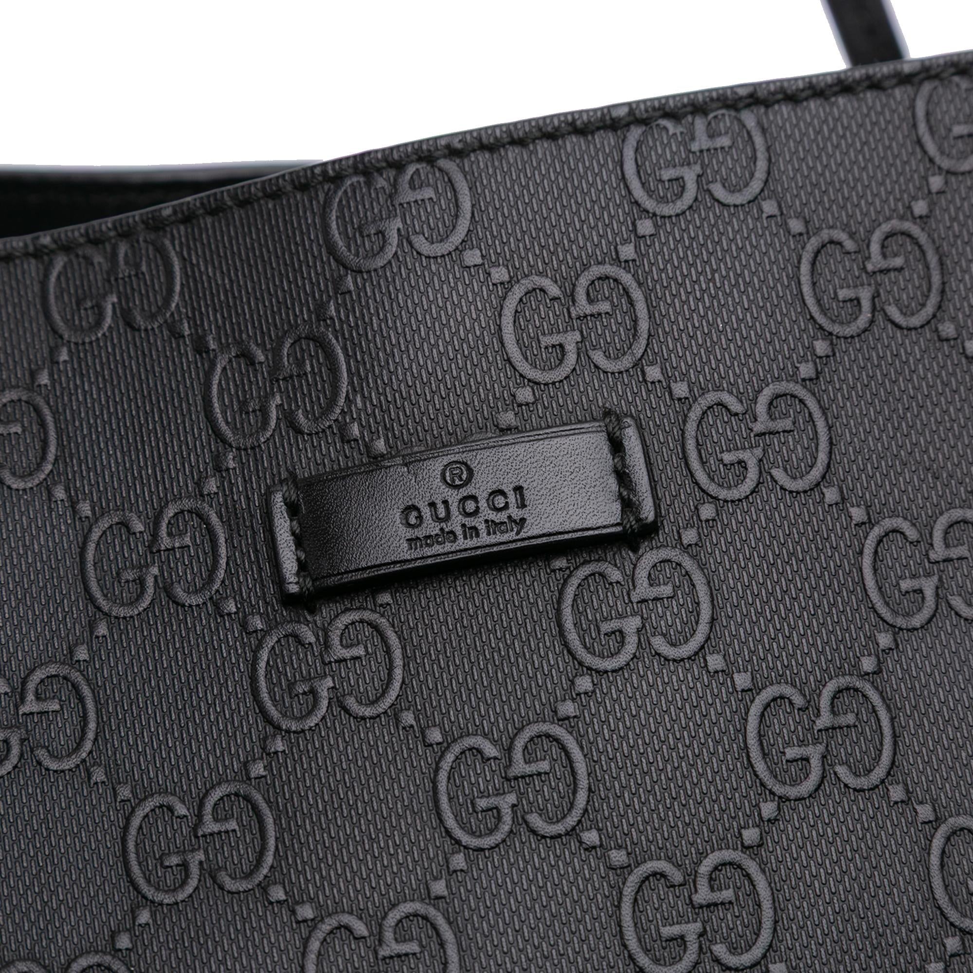 Gucci GG Embossed Leather Hilary Lux Tote