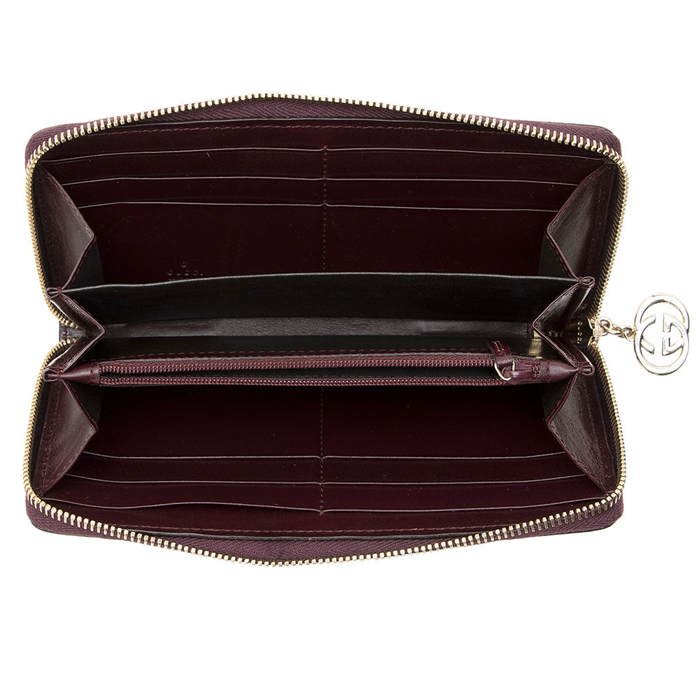 Gucci Gucci Imprime Interlocking G Zip Around Wallet (SHF-20127)