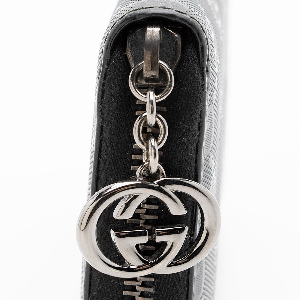 Gucci Gucci Imprime Zip Organizer Wallet (SHF-19015)