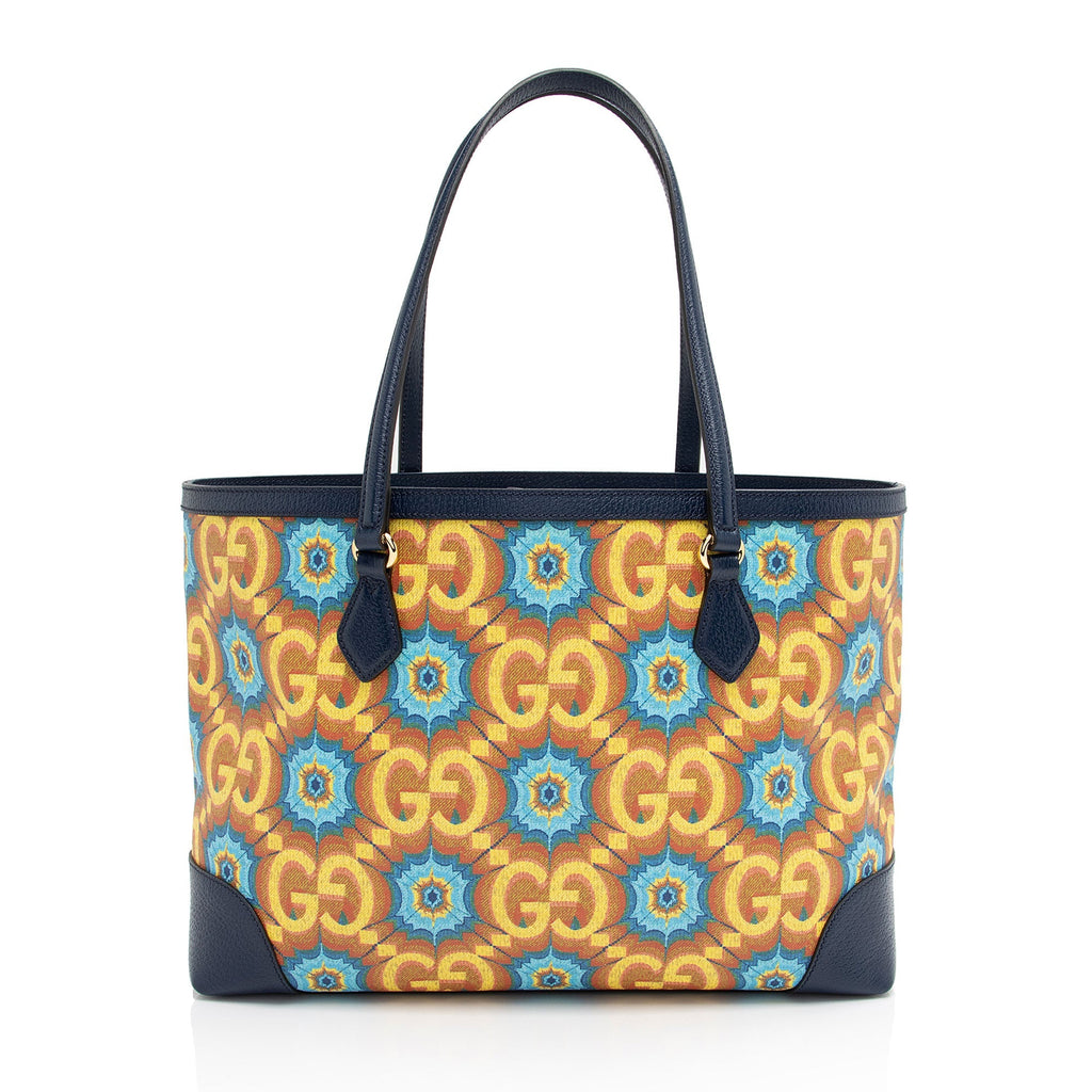 Gucci GG Kaleidoscope Canvas 100th Anniversary Medium Tote (SHF-vURevc)