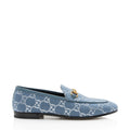 Gucci GG Canvas Horsebit Jordaan Loafers - Size 7 / 37 (SHF-WX1aiF)