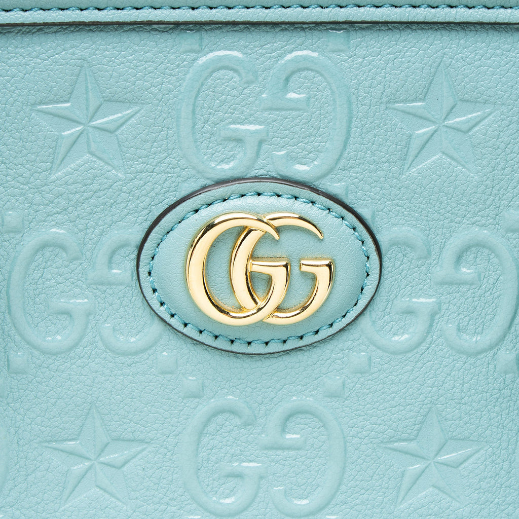 Gucci GG Leather Star Medium Tote