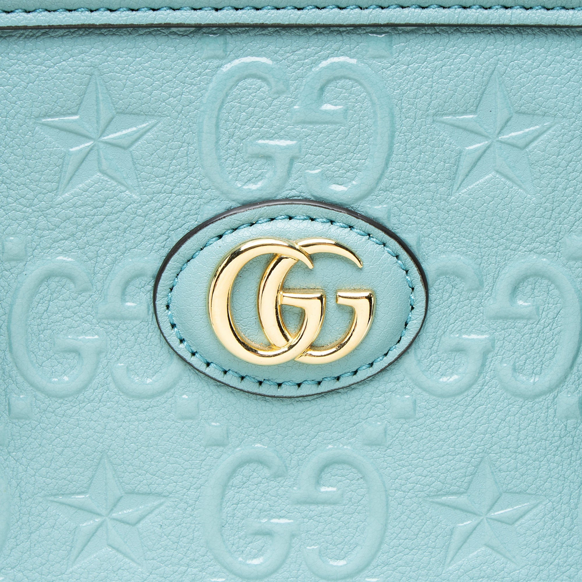Gucci GG Leather Star Medium Tote