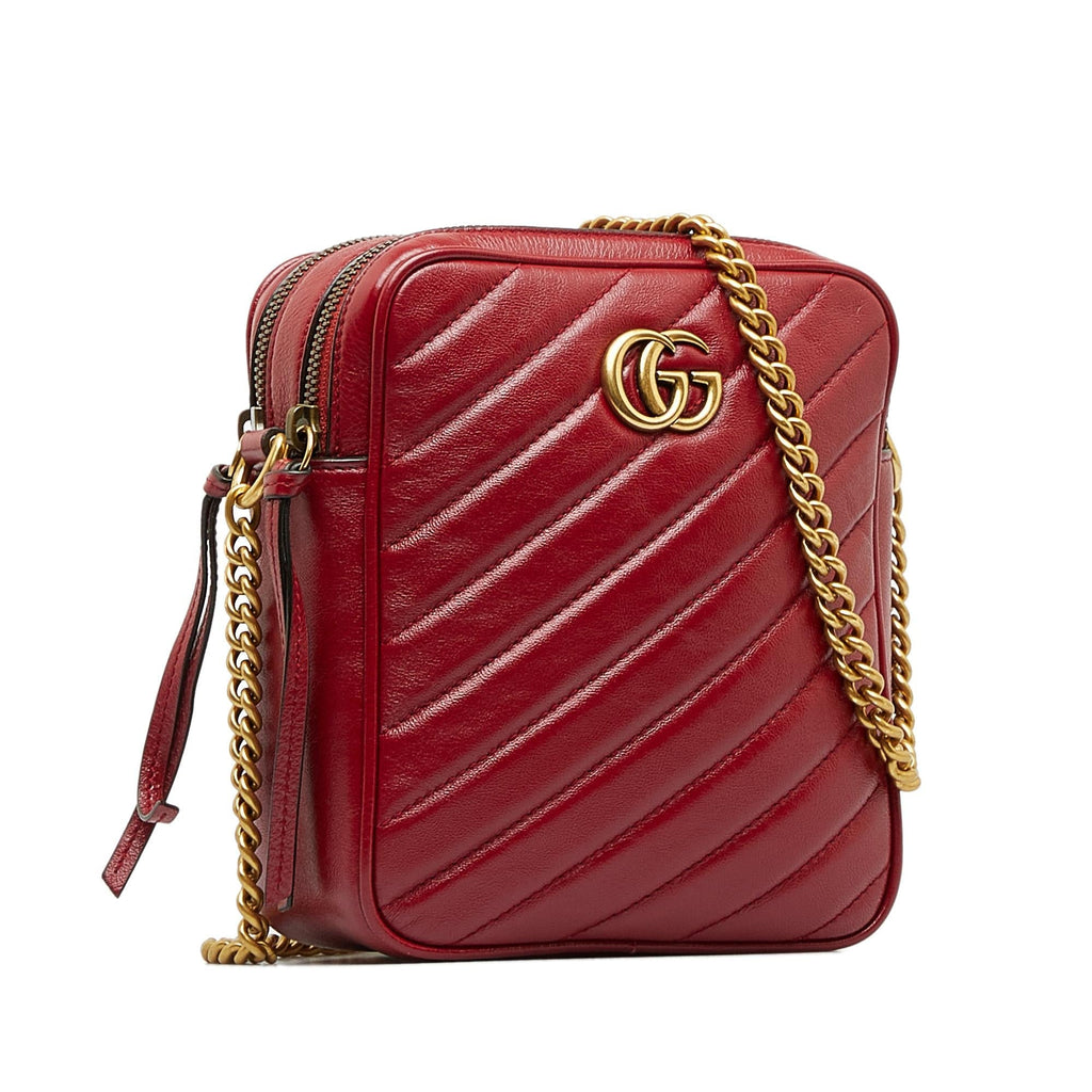 Gucci GG Marmont Double Zip Camera Bag (SHG-mClmnU)
