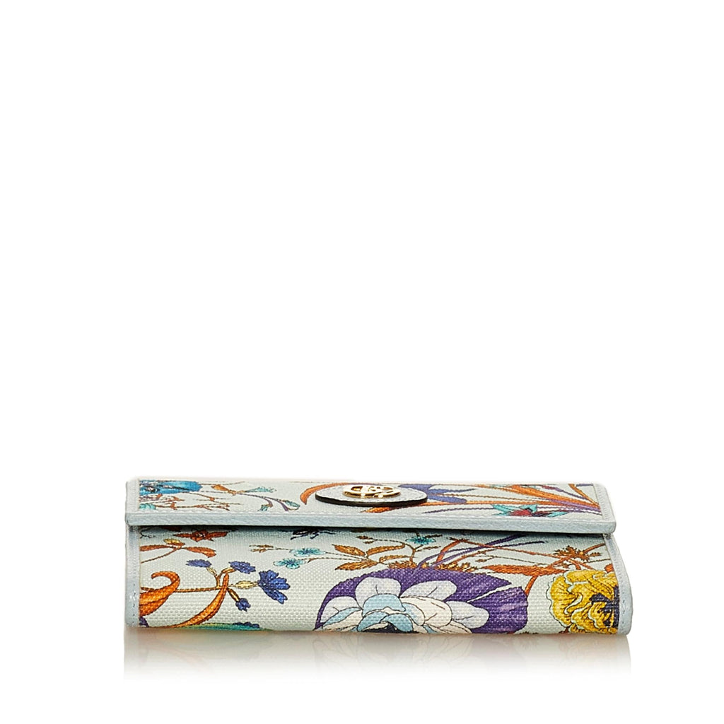 Gucci Gucci Marmont Flora Canvas Small Wallet (SHG-29533)