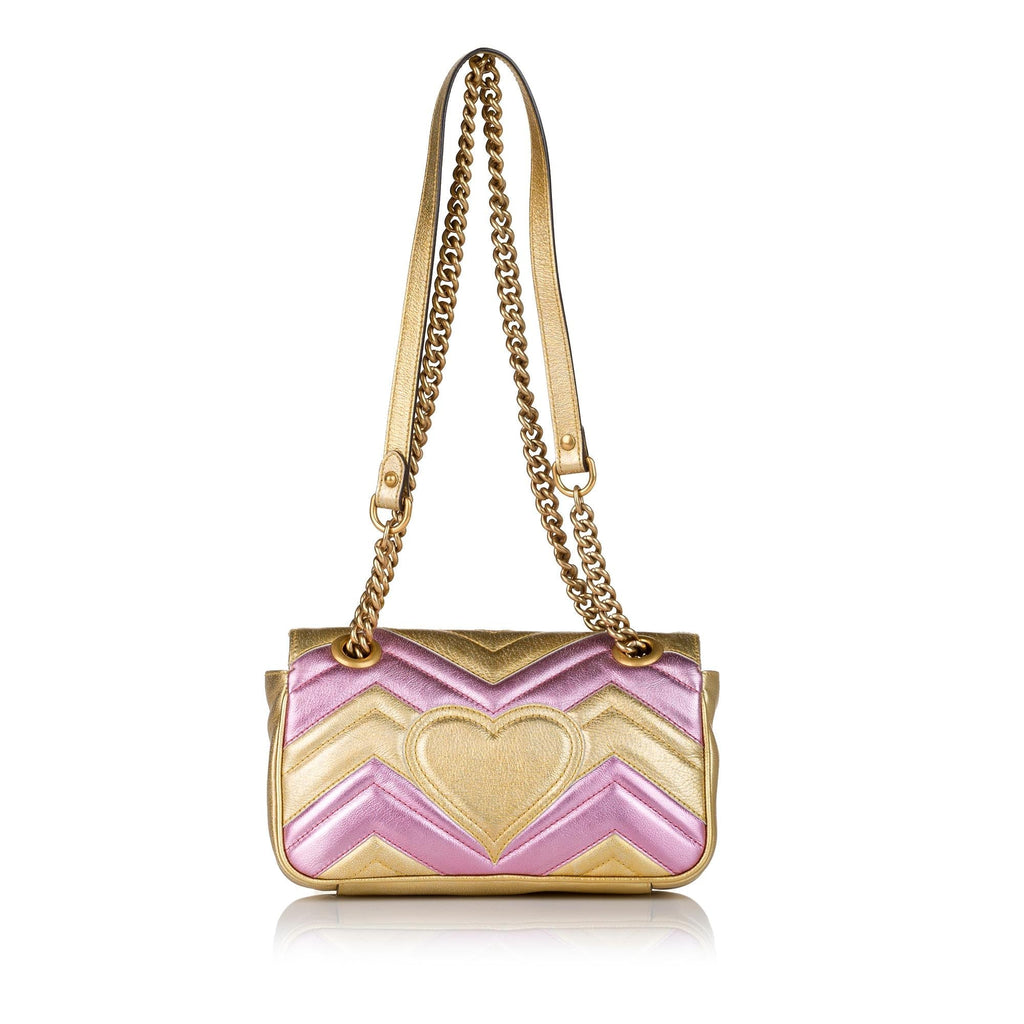 Gucci Gucci Marmont Leather Crossbody Bag (SHG-34107)