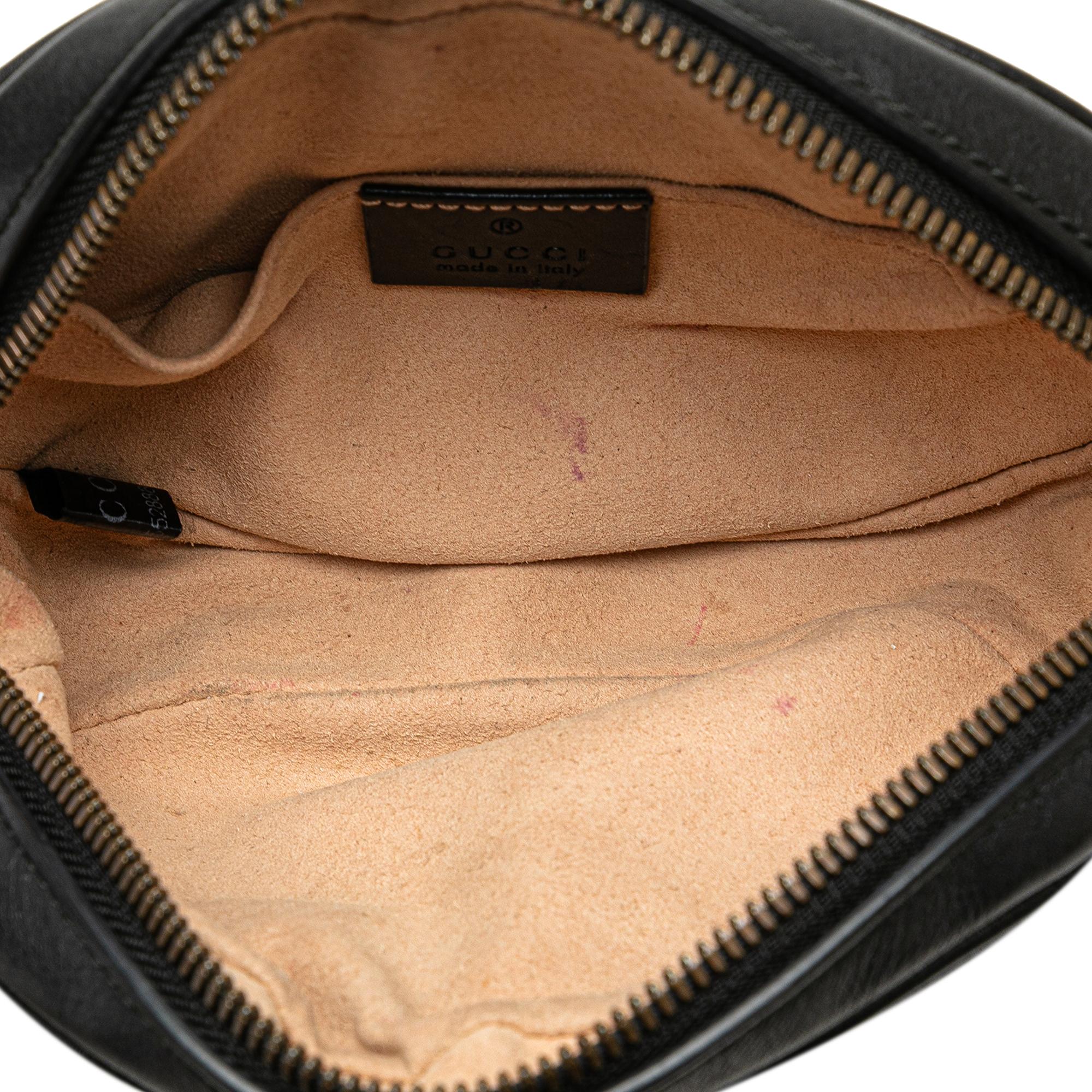 Gucci GG Marmont Leather Matelasse Belt Bag