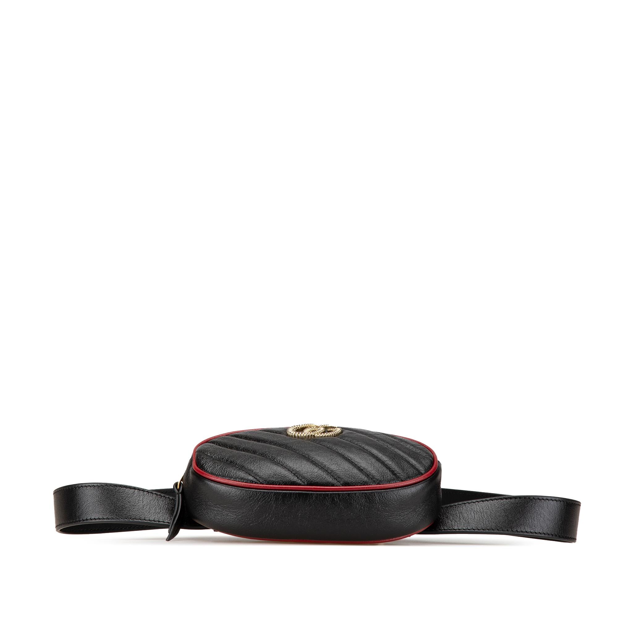 Gucci GG Marmont Leather Matelasse Torchon Belt Bag