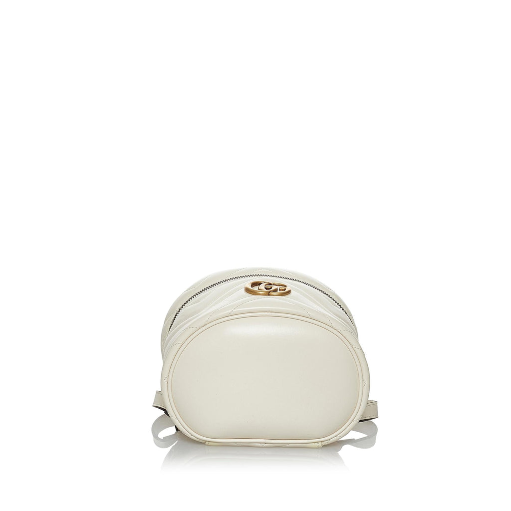Gucci Gucci Marmont Leather Round Backpack (SHG-28597)