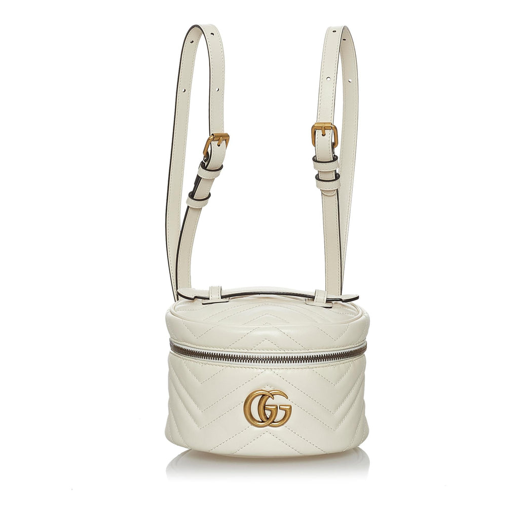 Gucci Gucci Marmont Leather Round Backpack (SHG-28597)