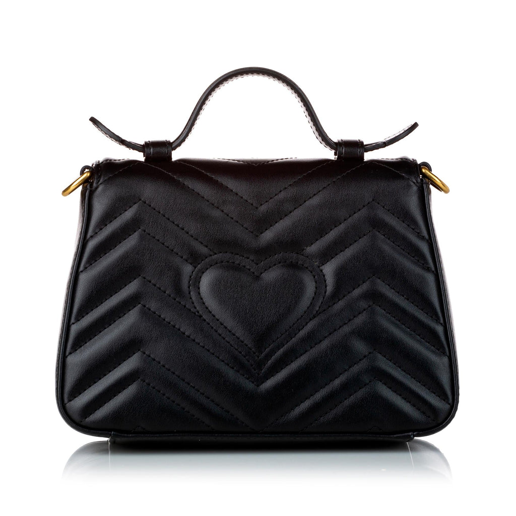 Gucci Gucci Marmont Leather Satchel (SHG-30460)