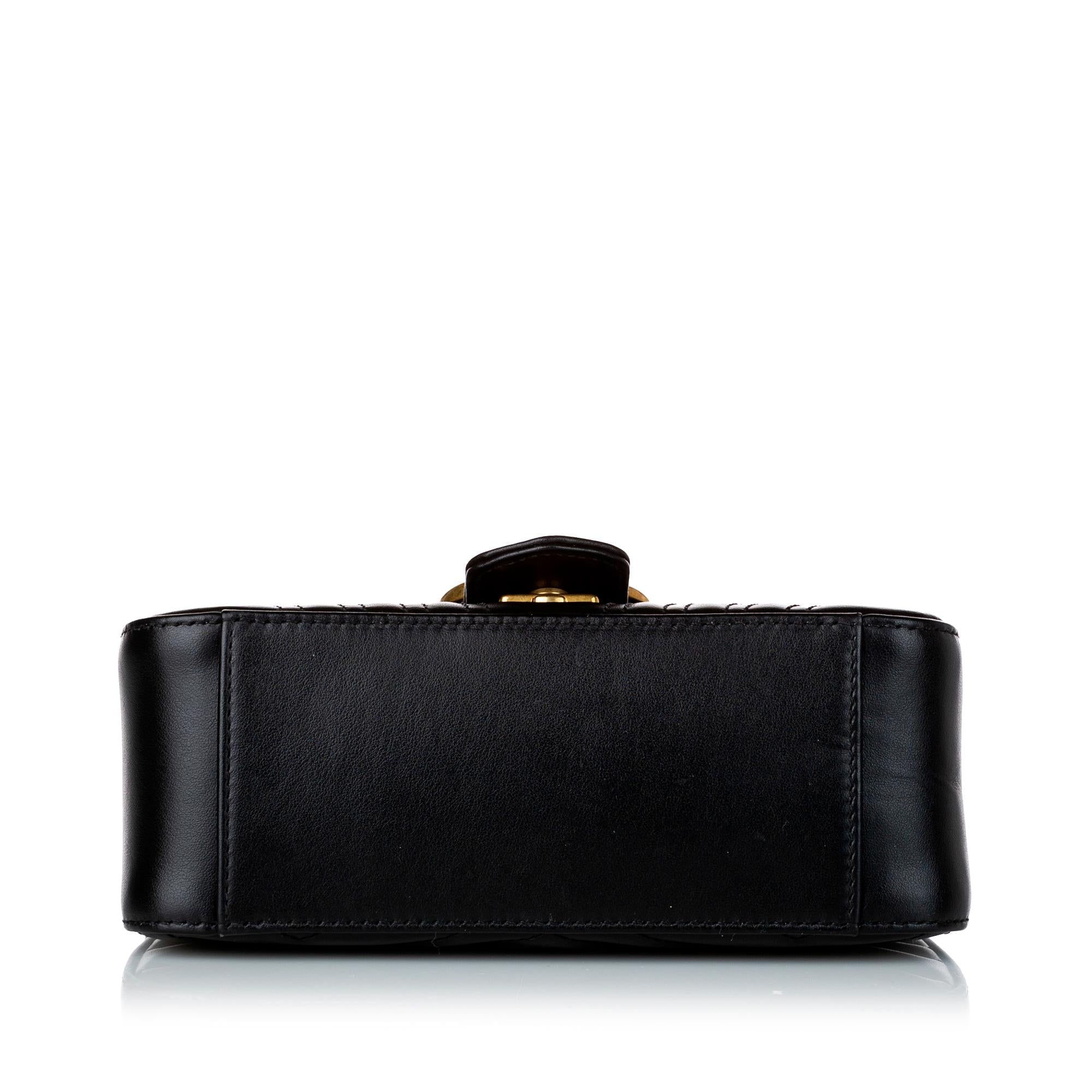 Gucci Gucci Marmont Leather Satchel (SHG-30460)