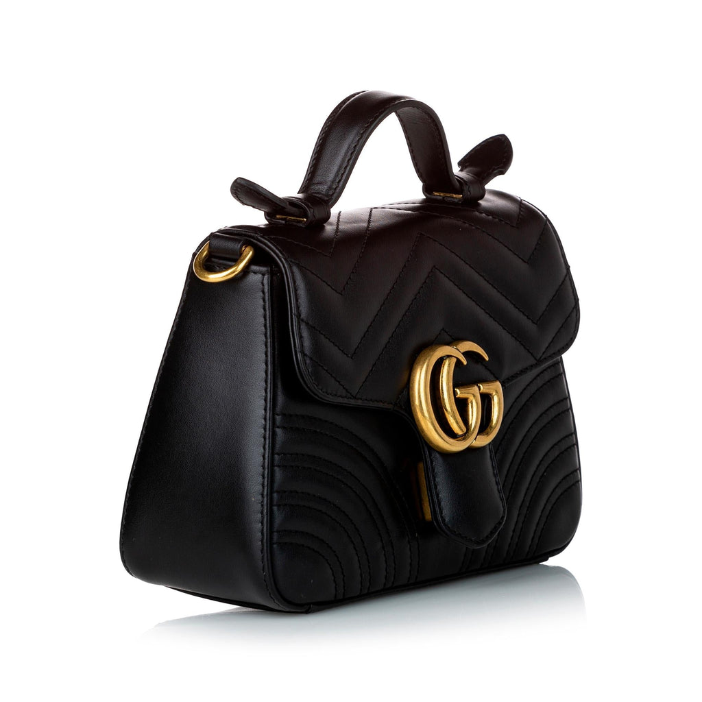 Gucci Gucci Marmont Leather Satchel (SHG-30460)
