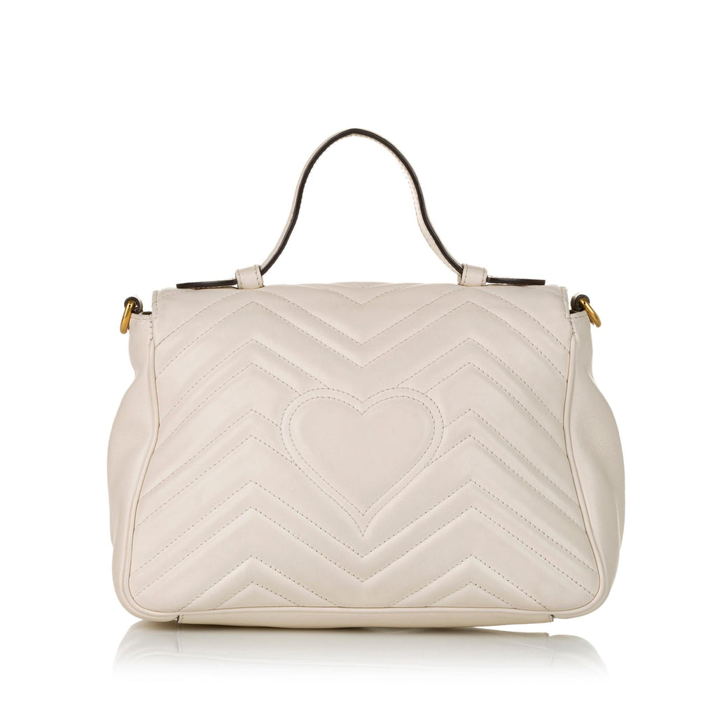 Gucci Gucci Marmont Leather Satchel (SHG-32596)