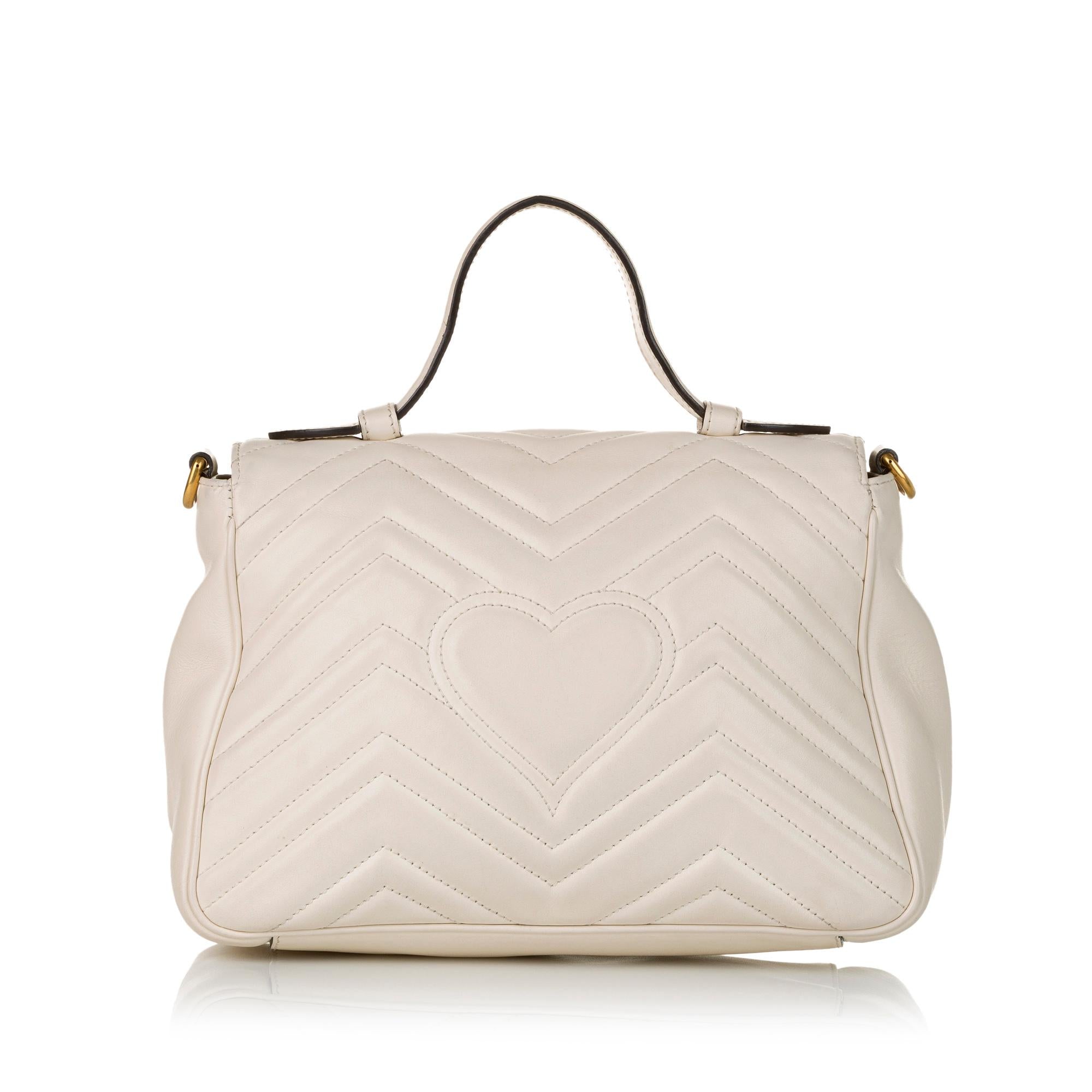 Gucci Gucci Marmont Leather Satchel (SHG-32596)
