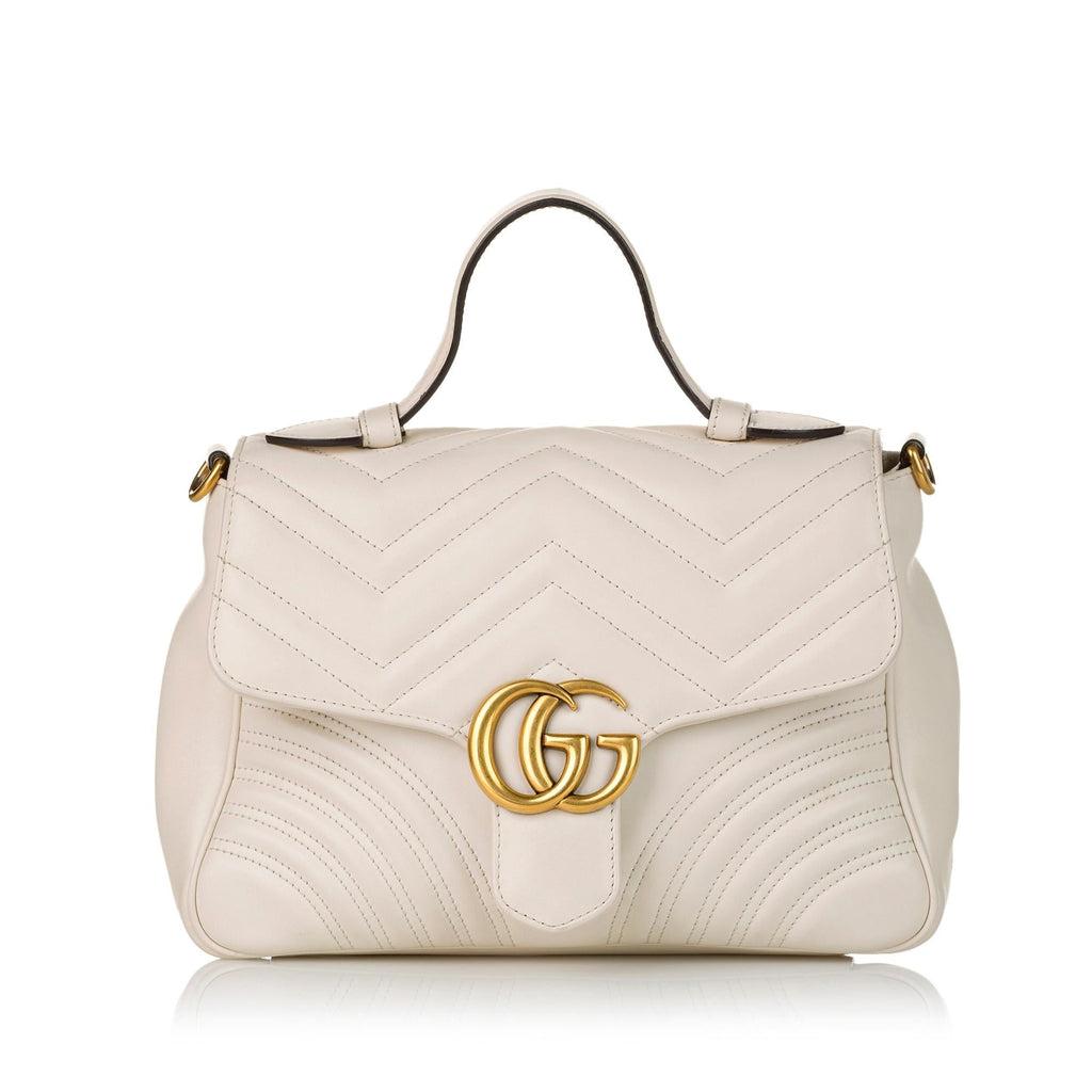 Gucci Gucci Marmont Leather Satchel (SHG-32596)