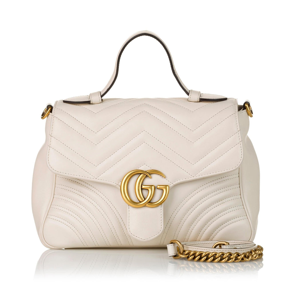 Gucci Gucci Marmont Leather Satchel (SHG-32596)