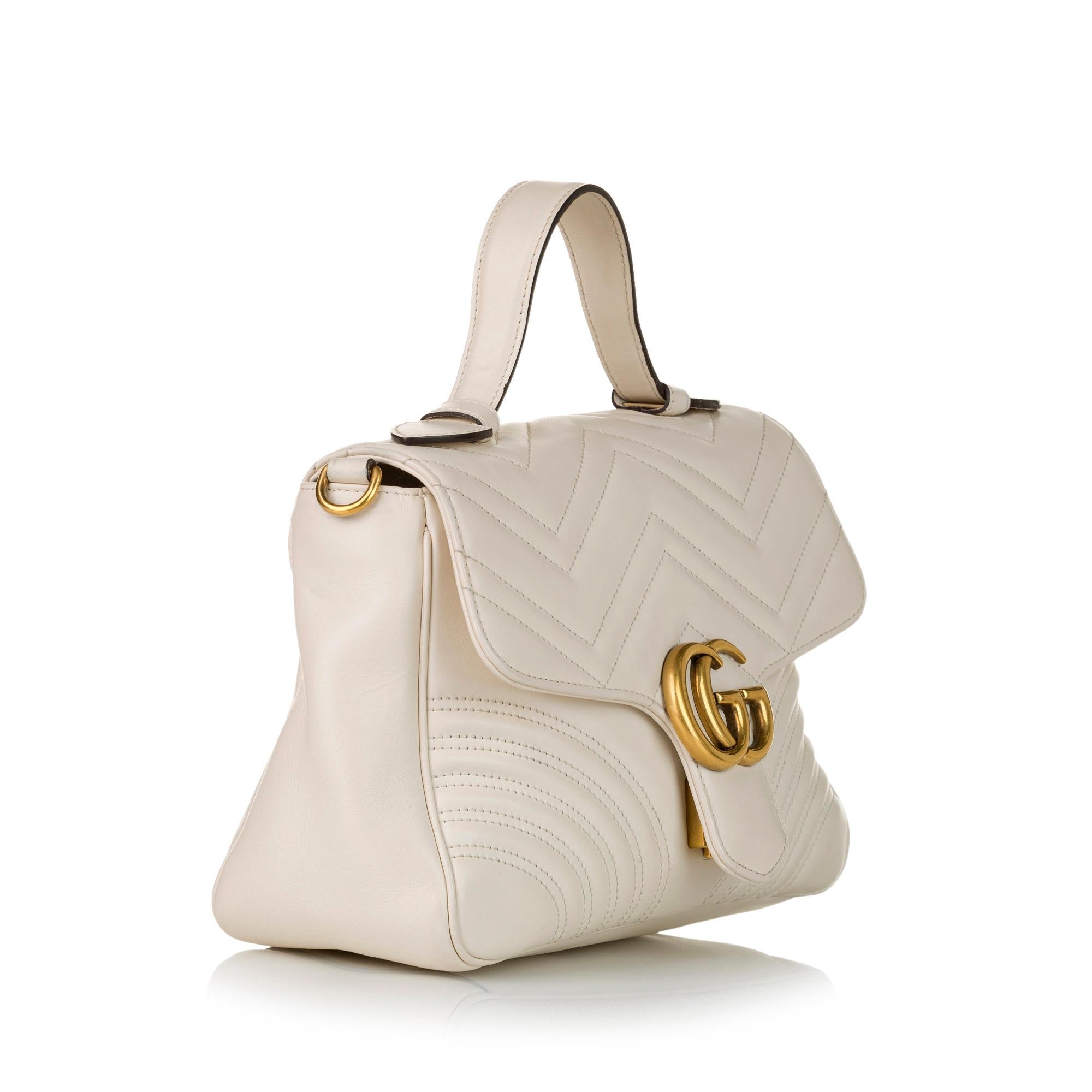 Gucci Gucci Marmont Leather Satchel (SHG-32596)
