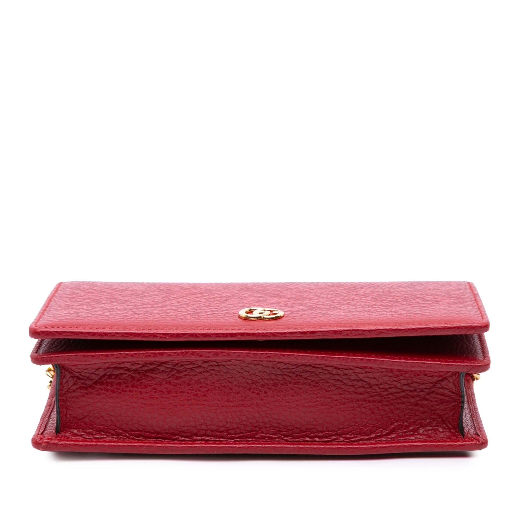 Gucci GG Marmont Leather Wallet On Chain