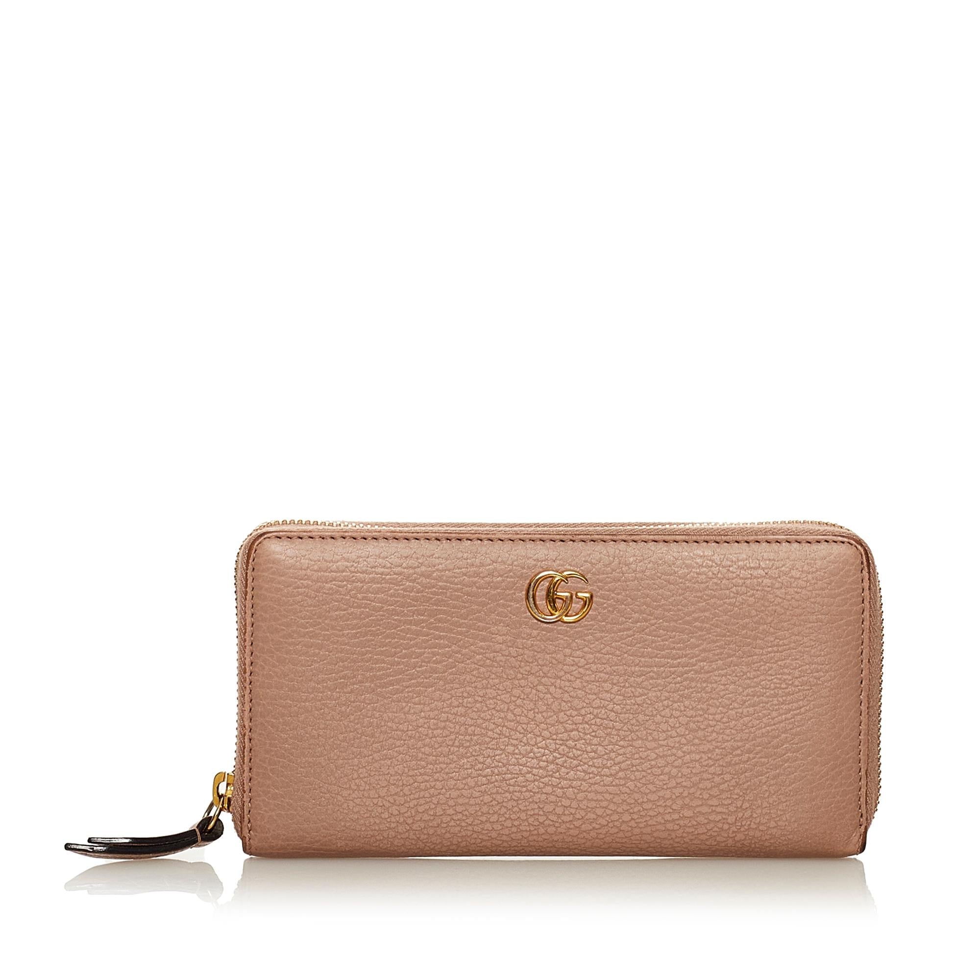 Gucci Gucci Marmont Leather Wallet (SHG-29633)