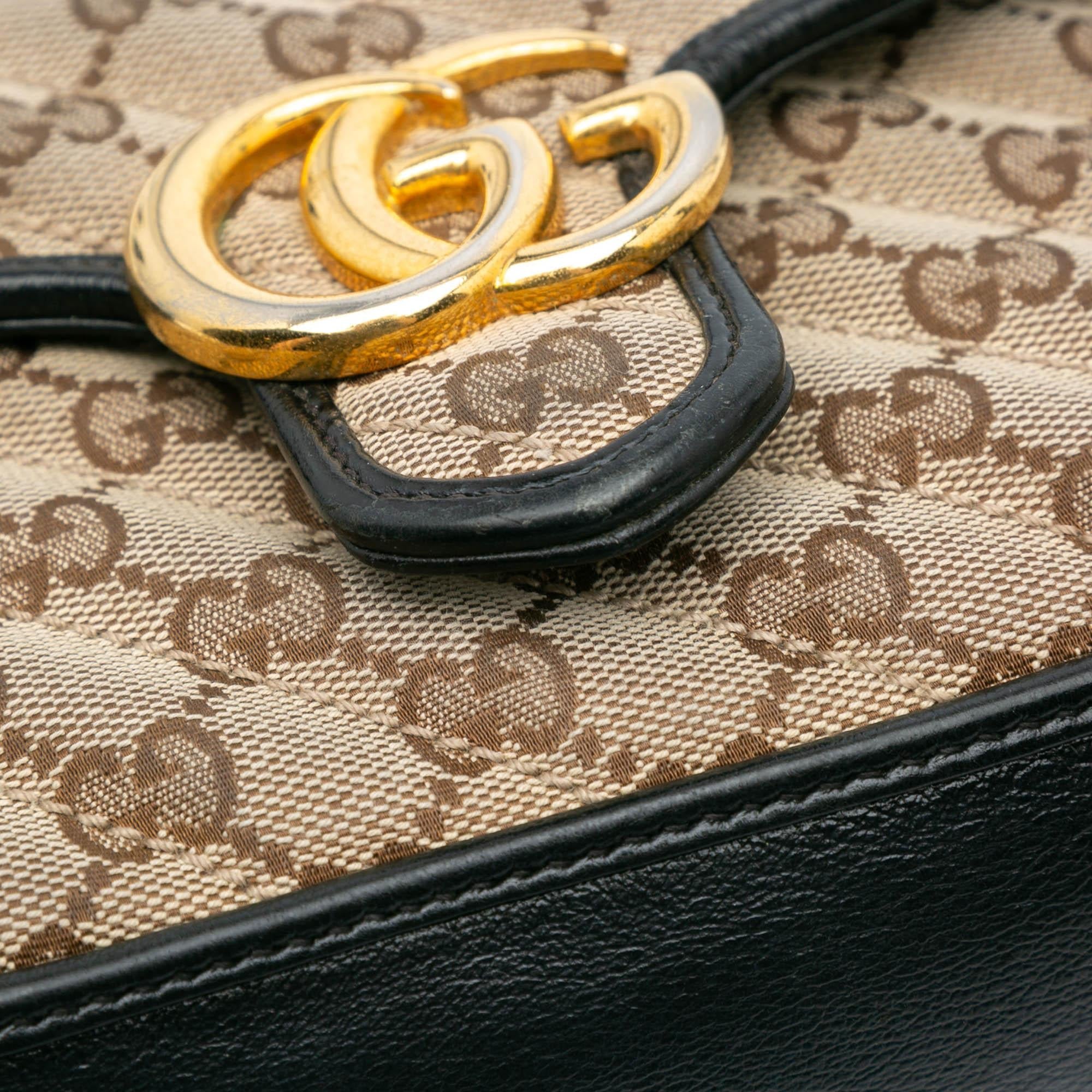 Gucci GG Marmont Matelasse Canvas Top Handle Bag