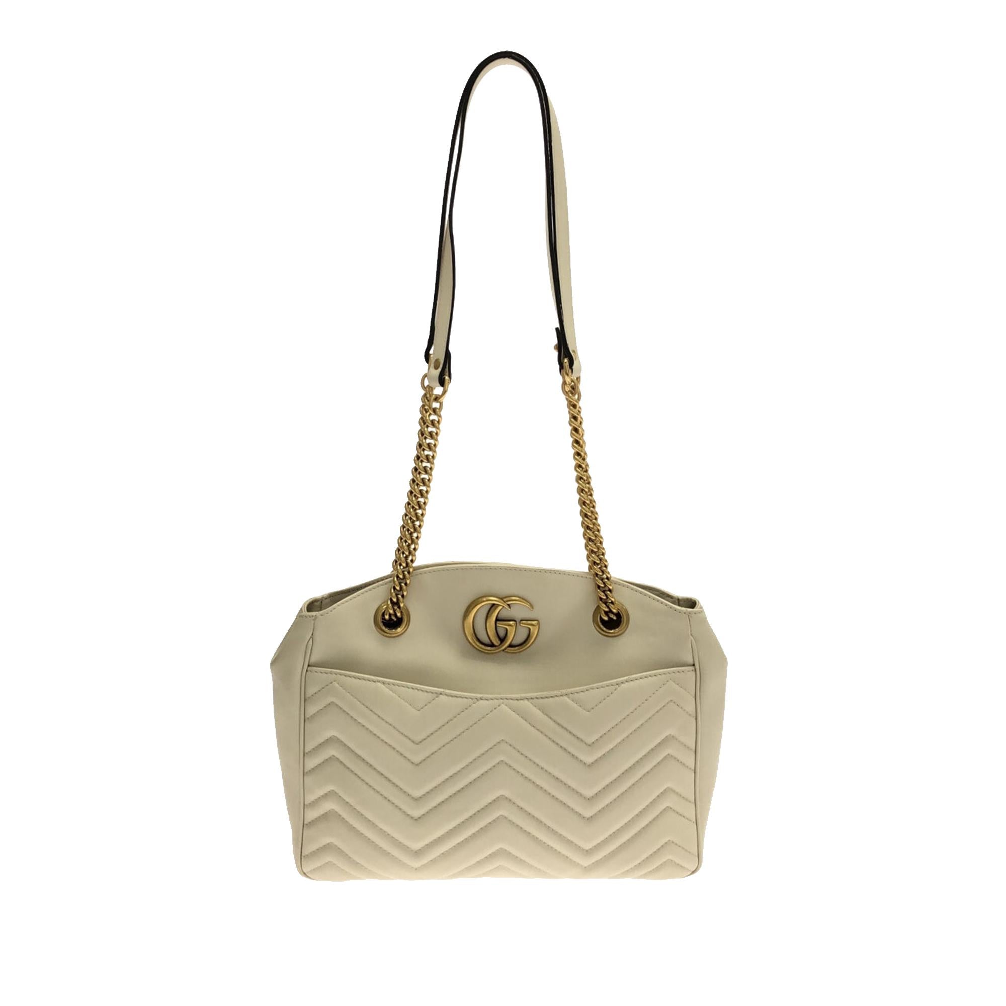 Gucci GG Marmont Matelasse Chain Tote (SHG-iMHDhJ)
