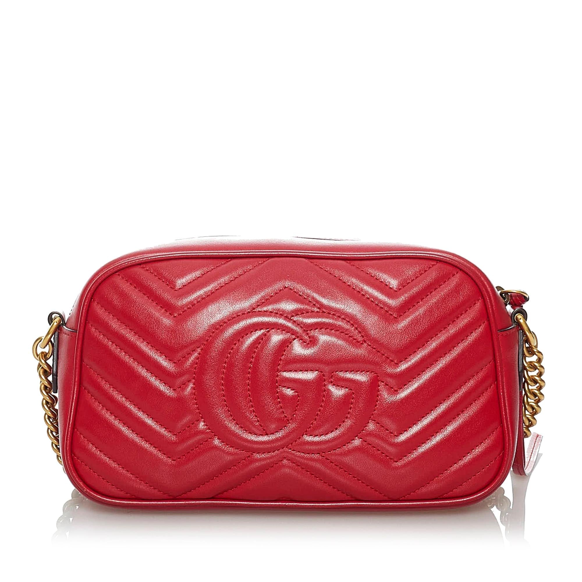 Gucci Gucci Marmont Matelasse Crossbody Bag (SHG-30217)