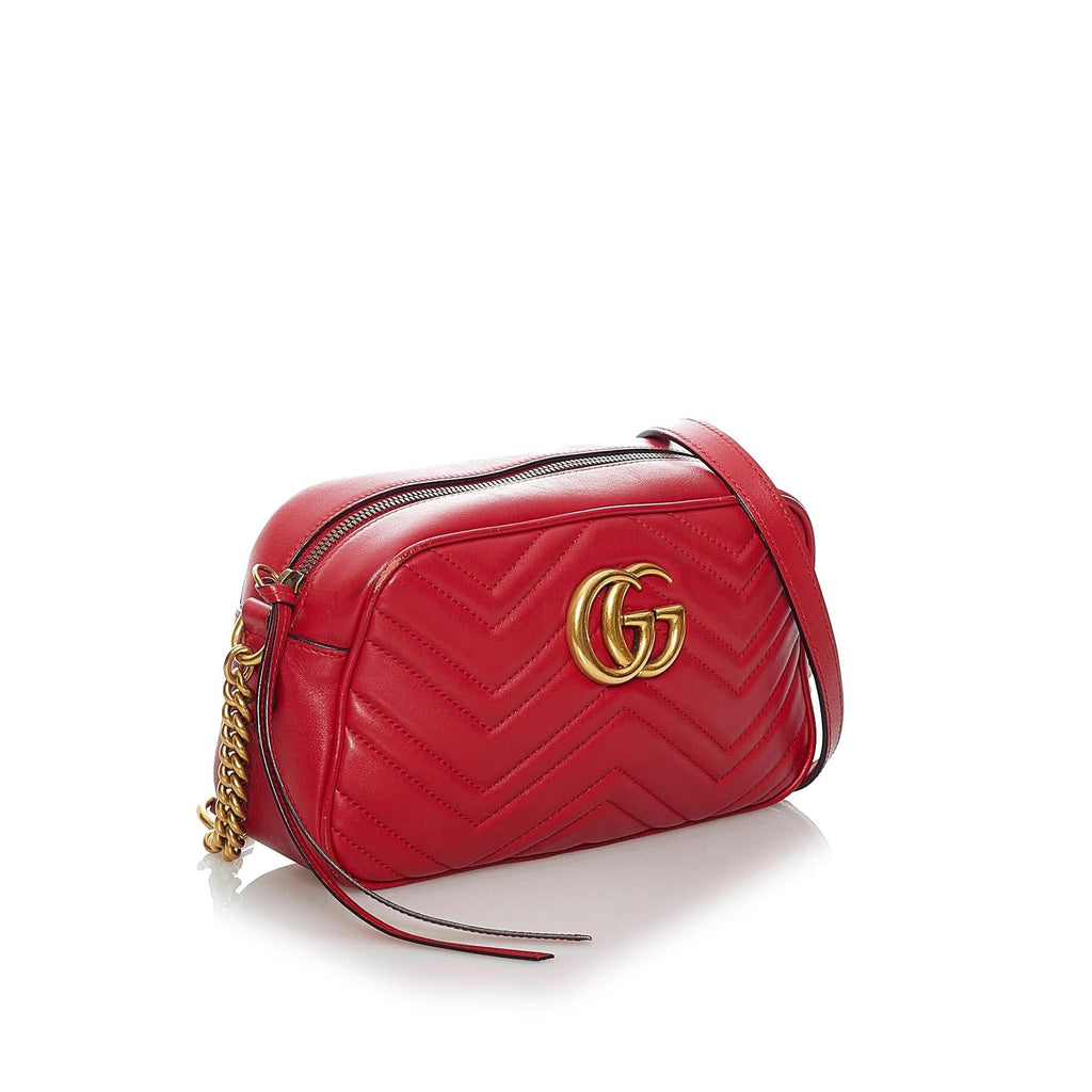 Gucci Gucci Marmont Matelasse Crossbody Bag (SHG-30217)