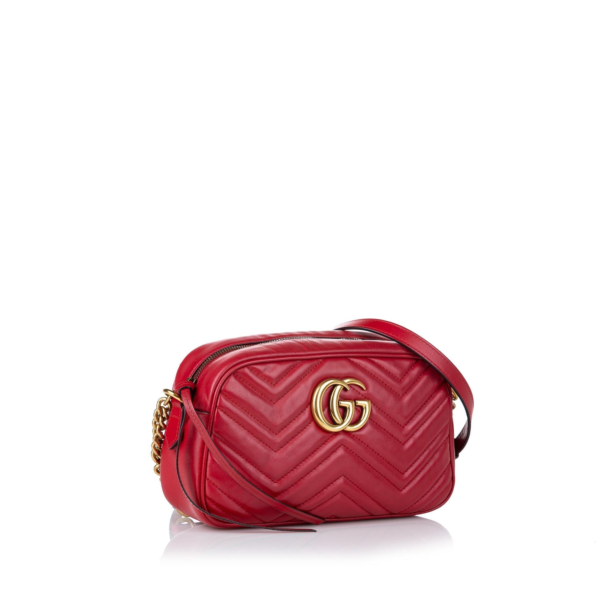 Gucci Gucci Marmont Matelasse Crossbody Bag (SHG-30567)