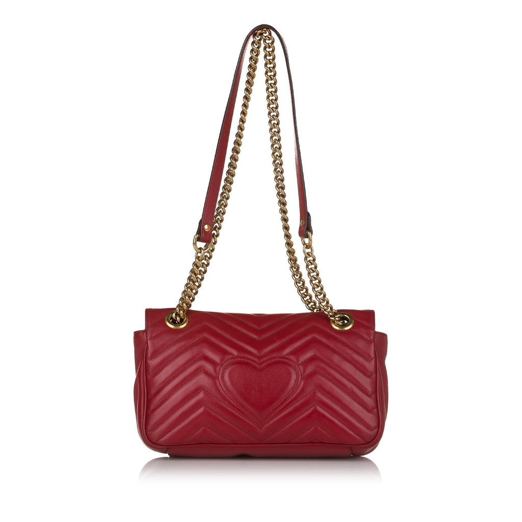 Gucci Gucci Marmont Matelasse Leather Crossbody Bag (SHG-33109)