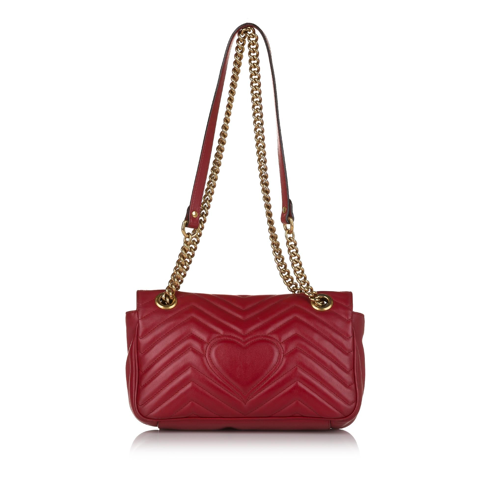 Gucci Gucci Marmont Matelasse Leather Crossbody Bag (SHG-33109)