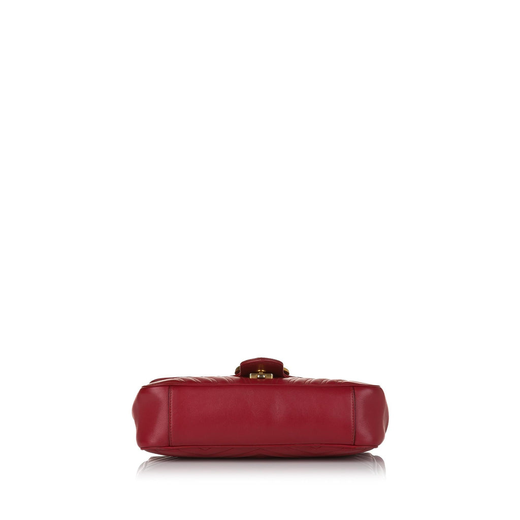 Gucci Gucci Marmont Matelasse Leather Crossbody Bag (SHG-33109)