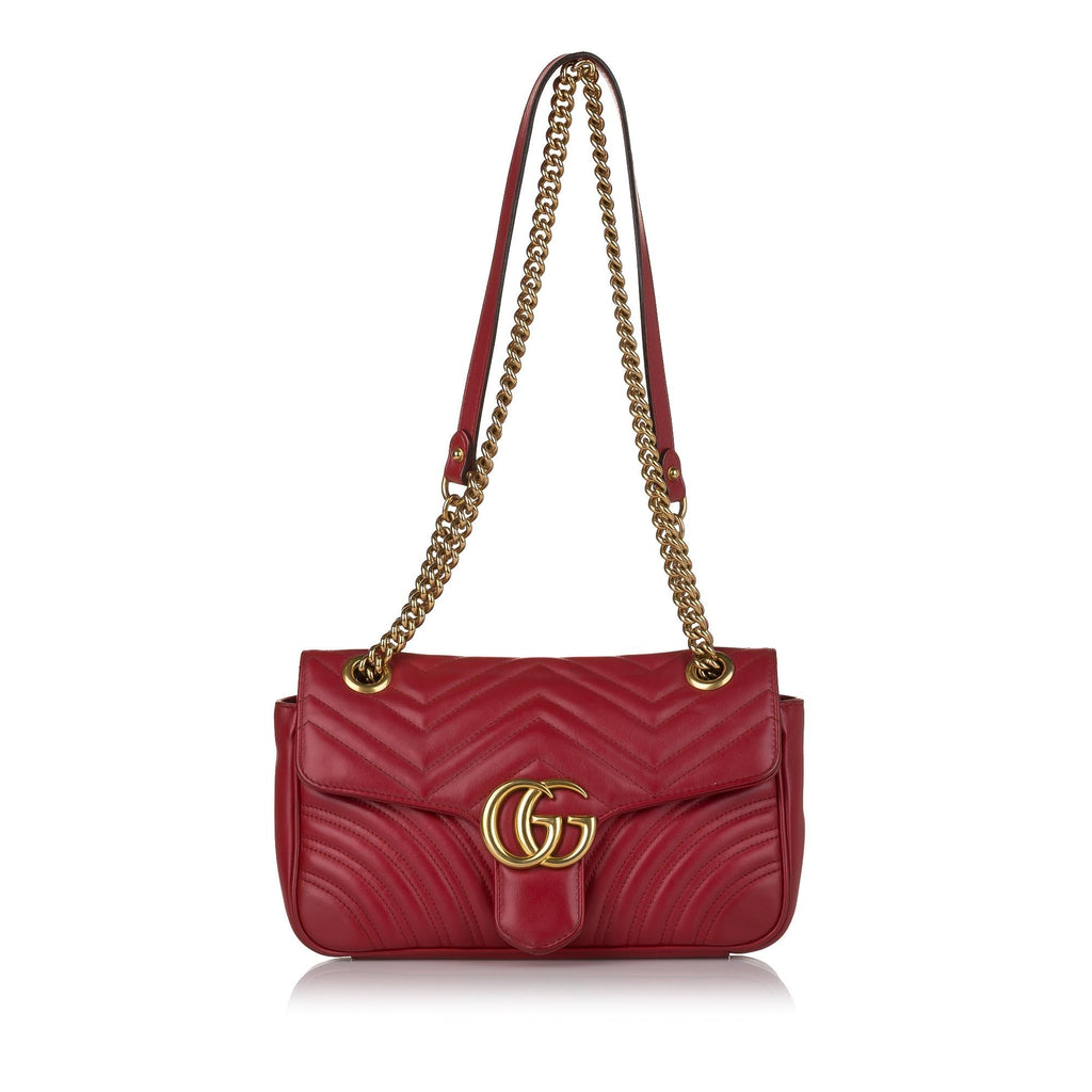 Gucci Gucci Marmont Matelasse Leather Crossbody Bag (SHG-33109)