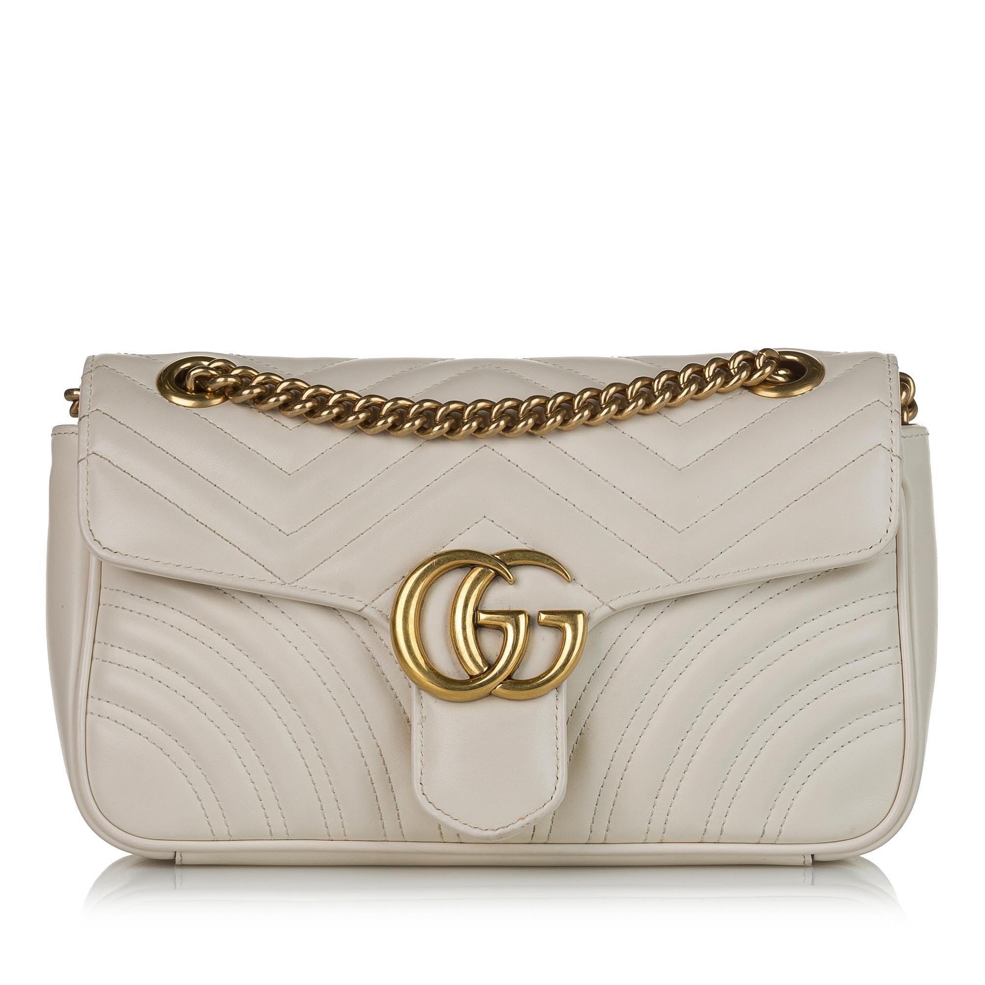 Gucci Gucci Marmont Matelasse Leather Crossbody Bag (SHG-33434)
