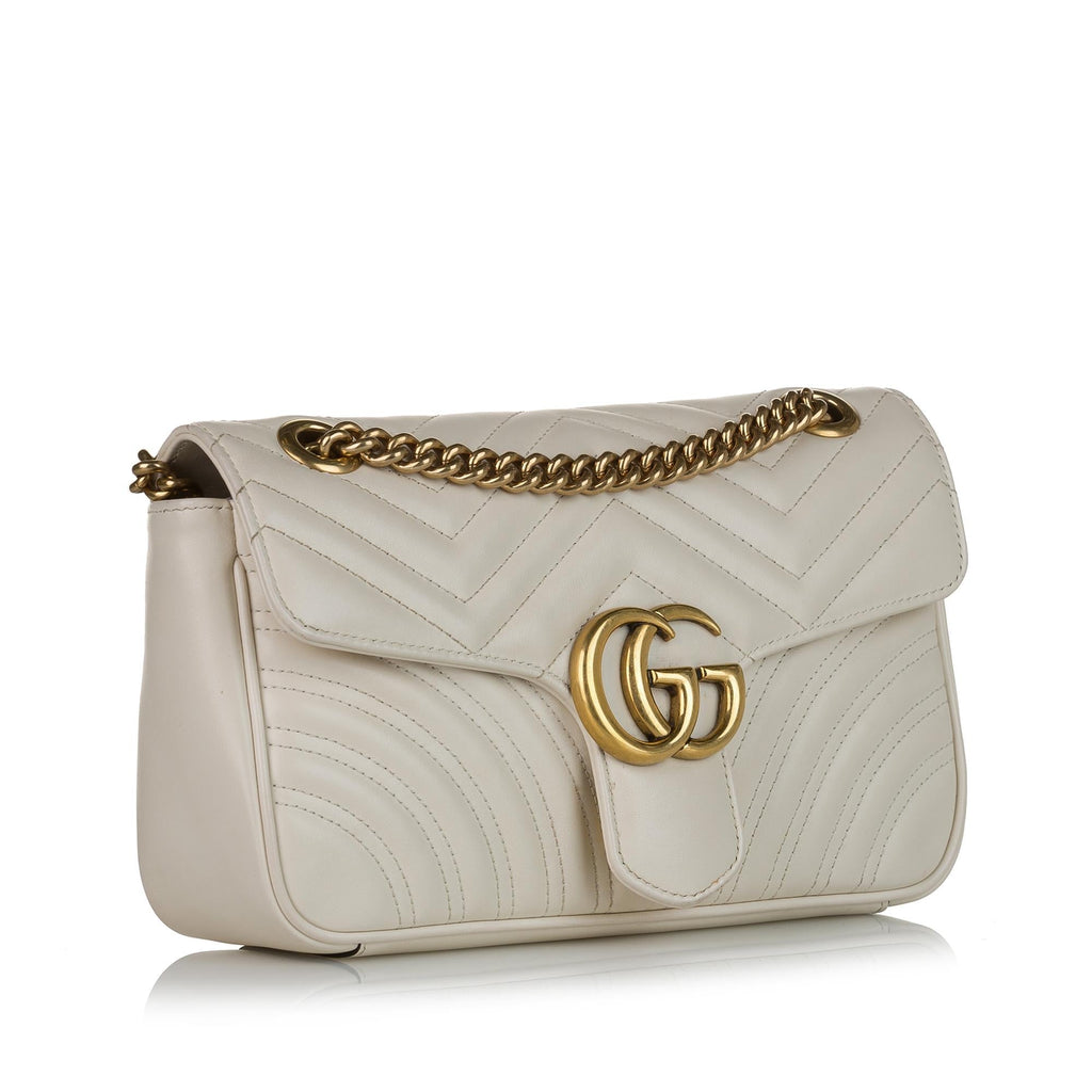 Gucci Gucci Marmont Matelasse Leather Crossbody Bag (SHG-33434)