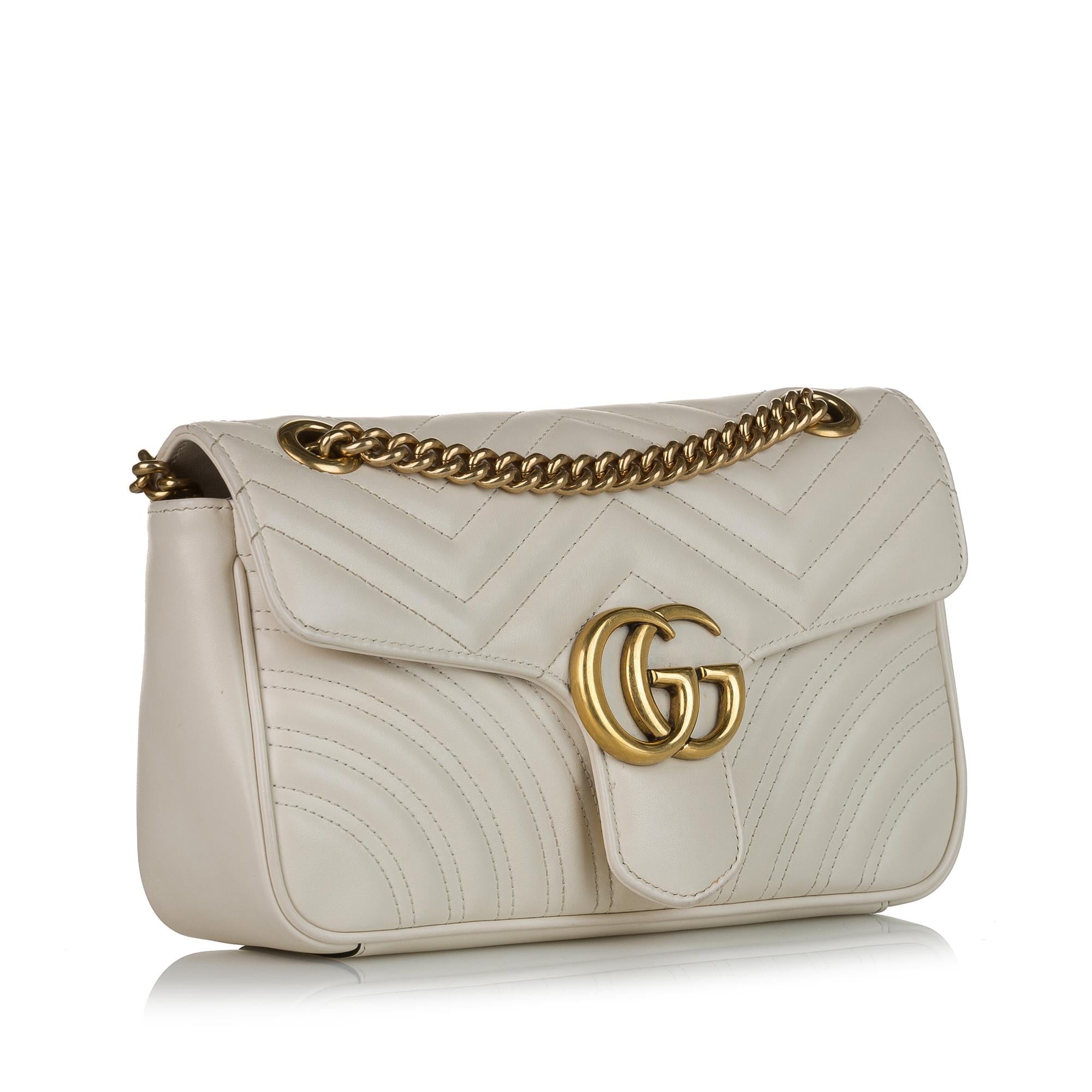 Gucci Gucci Marmont Matelasse Leather Crossbody Bag (SHG-33434)