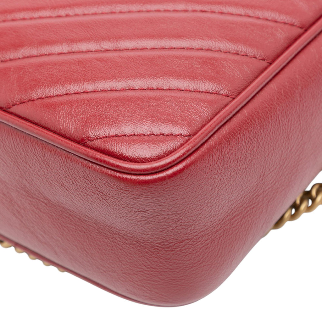 Gucci GG Marmont Matelasse Leather Double Zip Crossbody