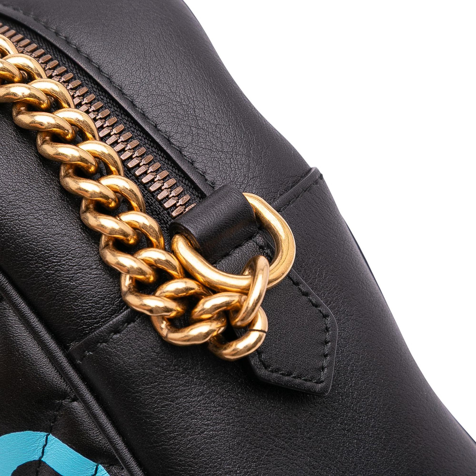 Gucci GG Marmont Matelasse Leather Gucci Ghost Crossbody