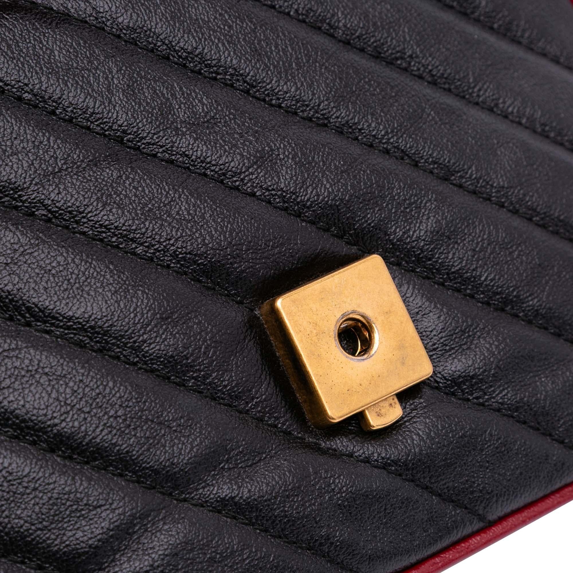 Gucci GG Marmont Matelasse Leather Torchon Top Handle Bag