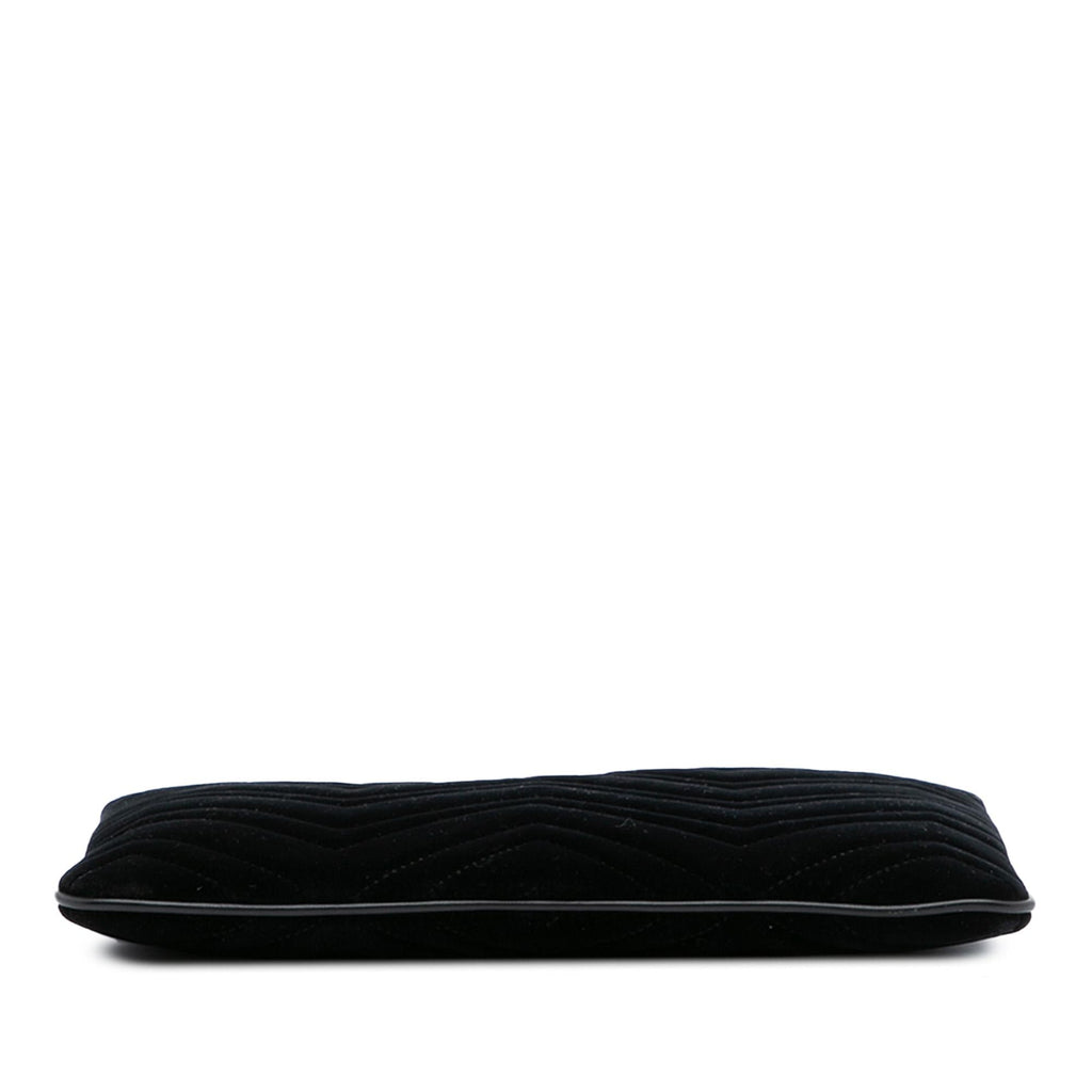 Gucci GG Marmont Matelasse Velvet Clutch