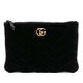 Gucci GG Marmont Matelasse Velvet Clutch