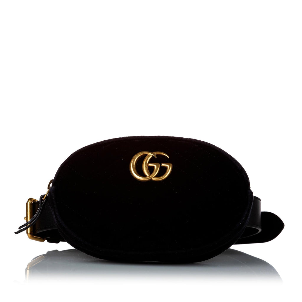 Gucci Gucci Marmont Velvet Belt Bag (SHG-30108)
