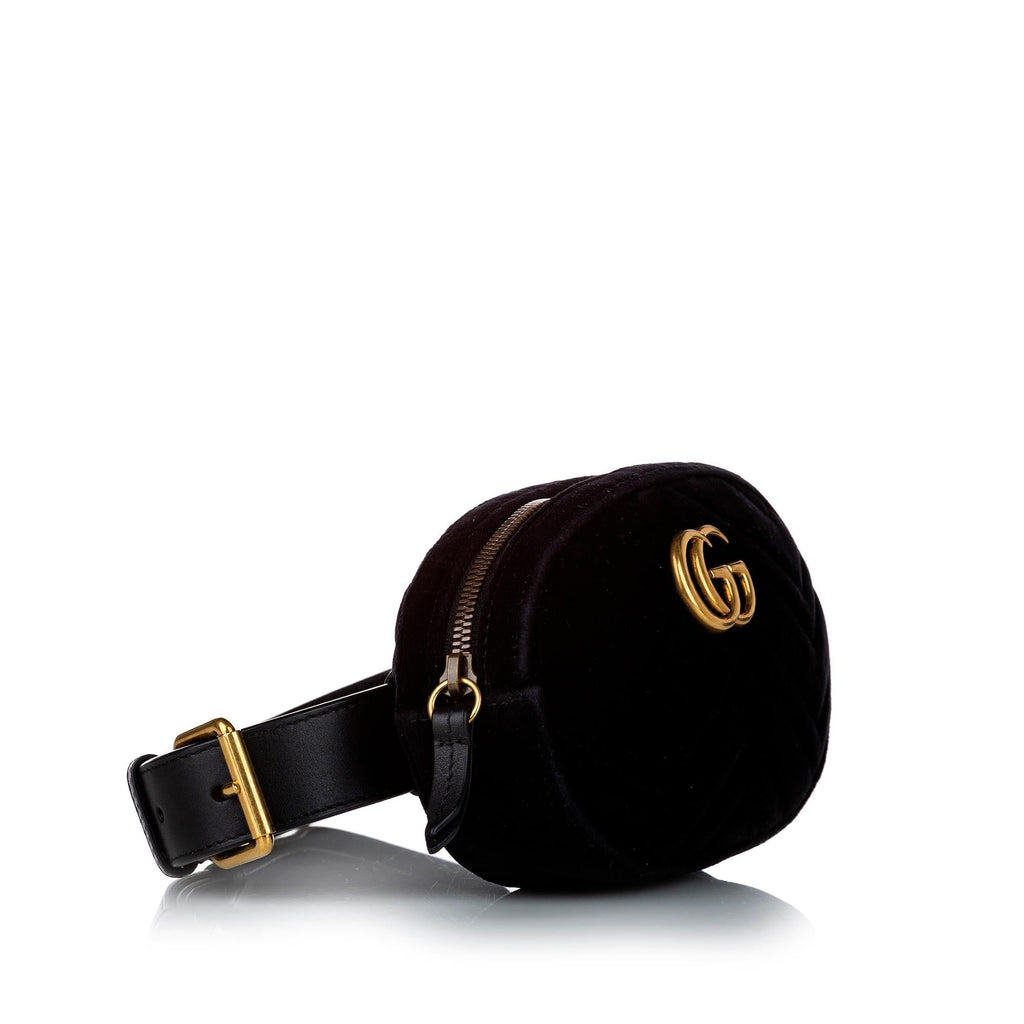 Gucci Gucci Marmont Velvet Belt Bag (SHG-30108)