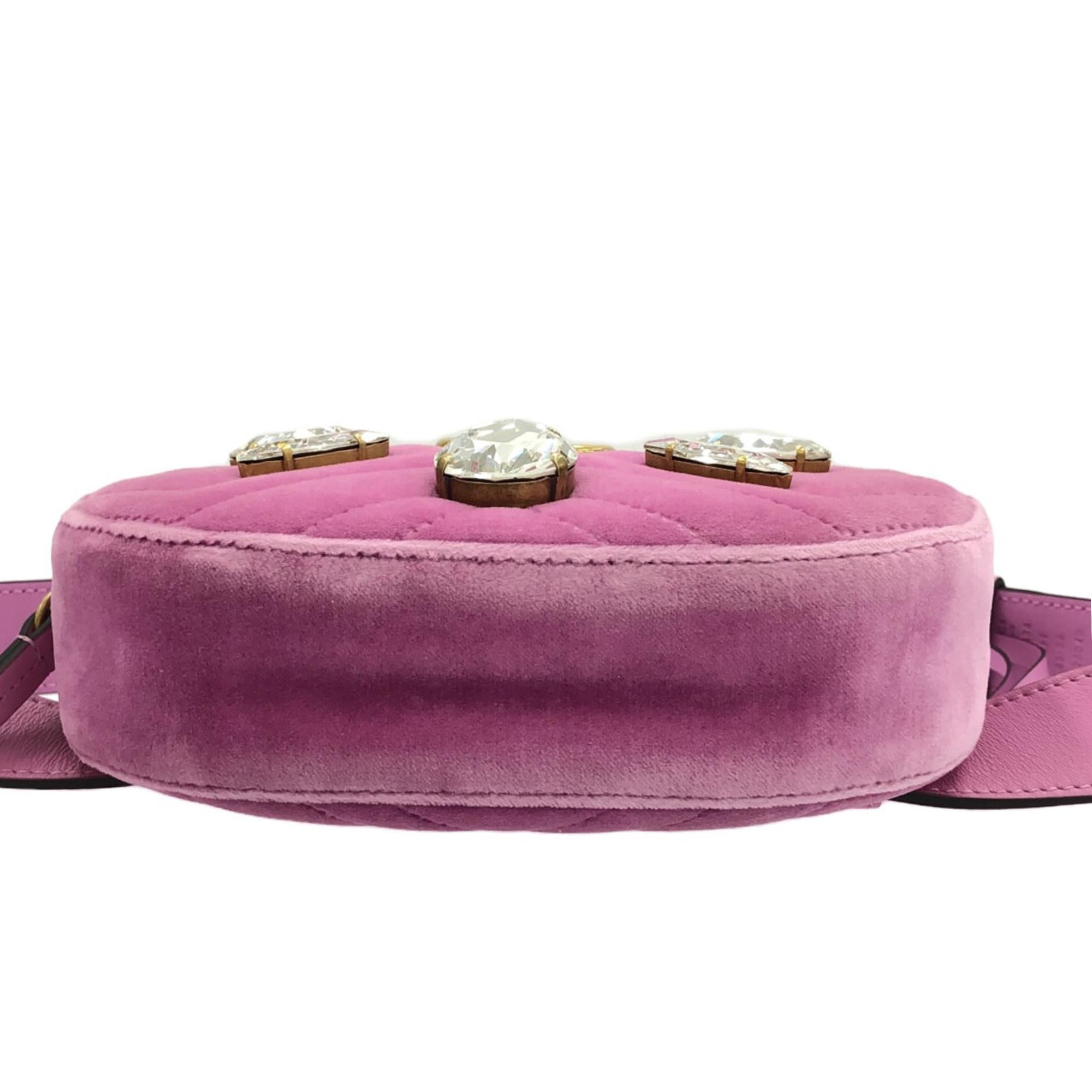 Gucci GG Marmont Velvet Belt Bag (SHG-ly7RIC)