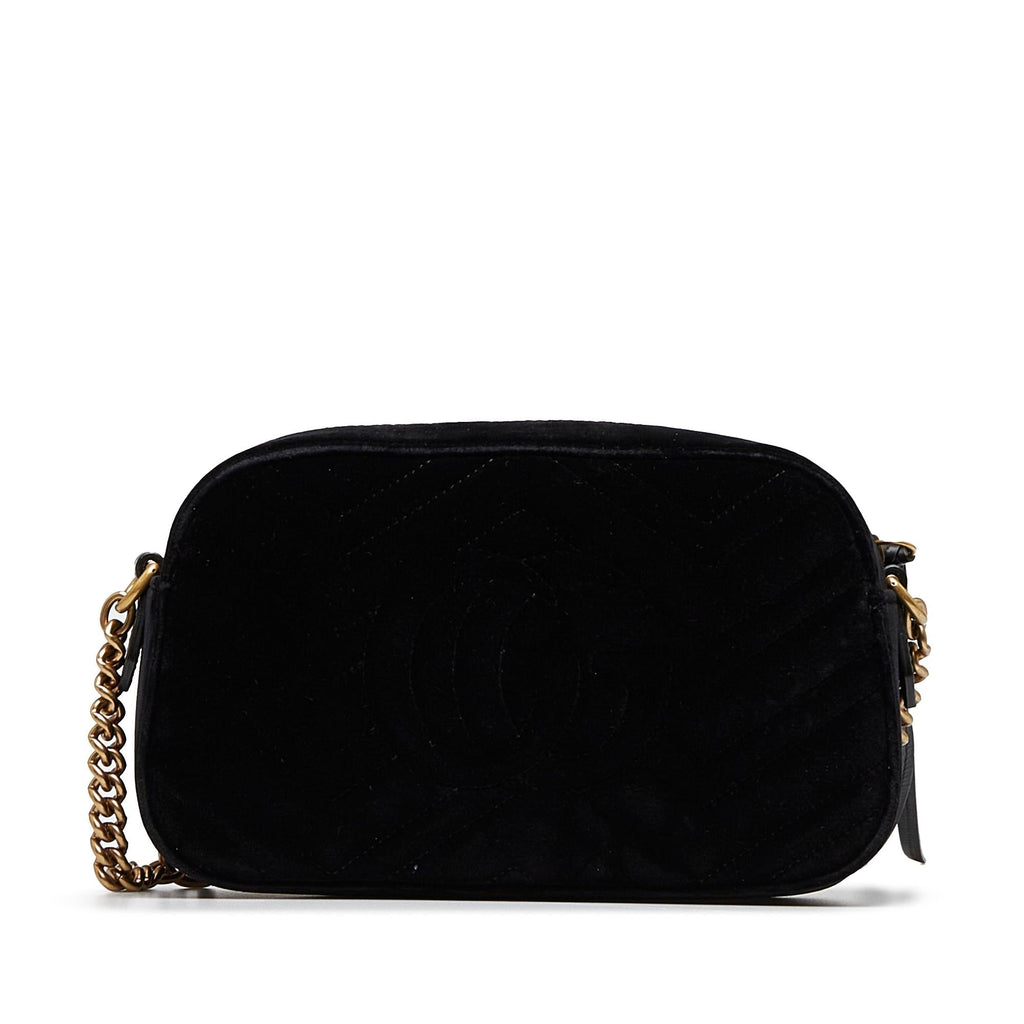 Gucci GG Marmont Velvet Crossbody (SHG-XEPO6u)