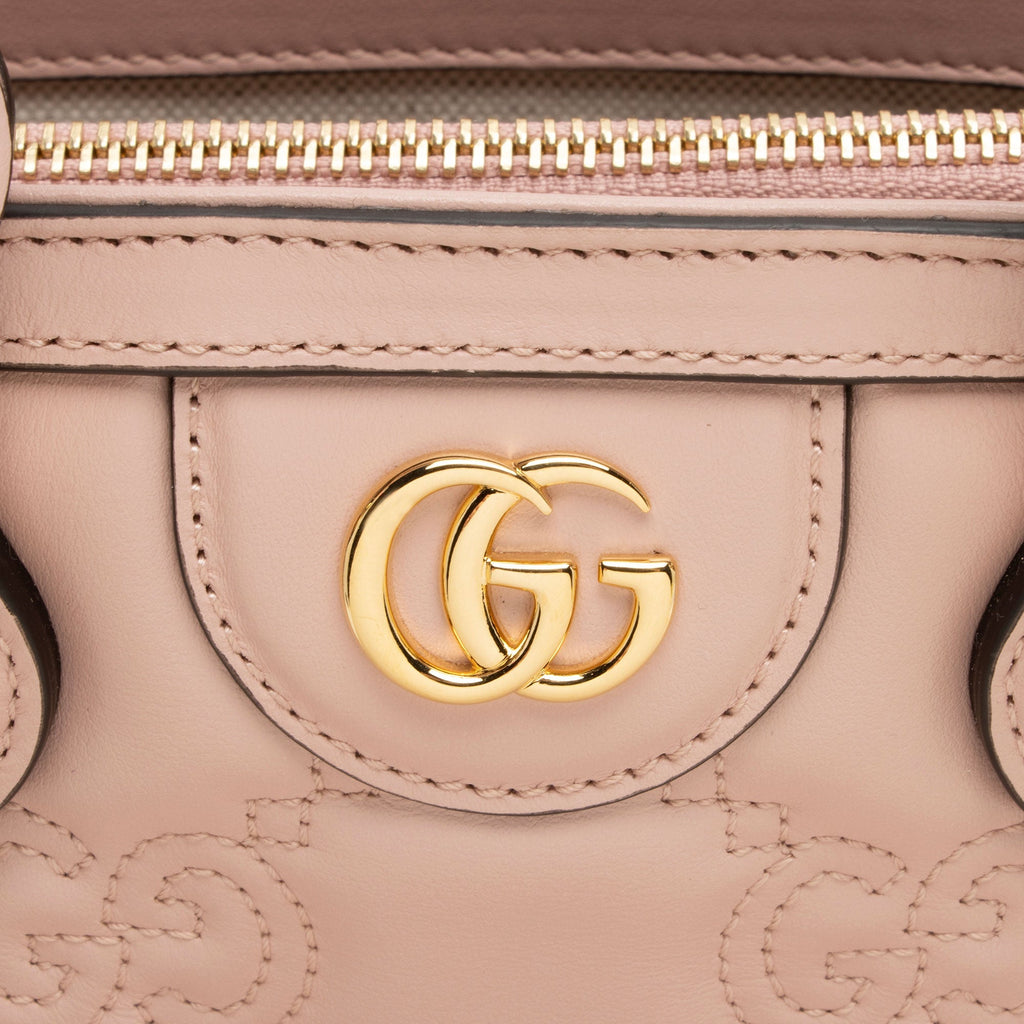 Gucci Jumbo GG Matelasse Leather Mini Top Handle