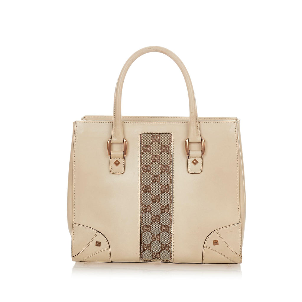 Gucci Gucci Nailhead Leather Handbag (SHG-26097)