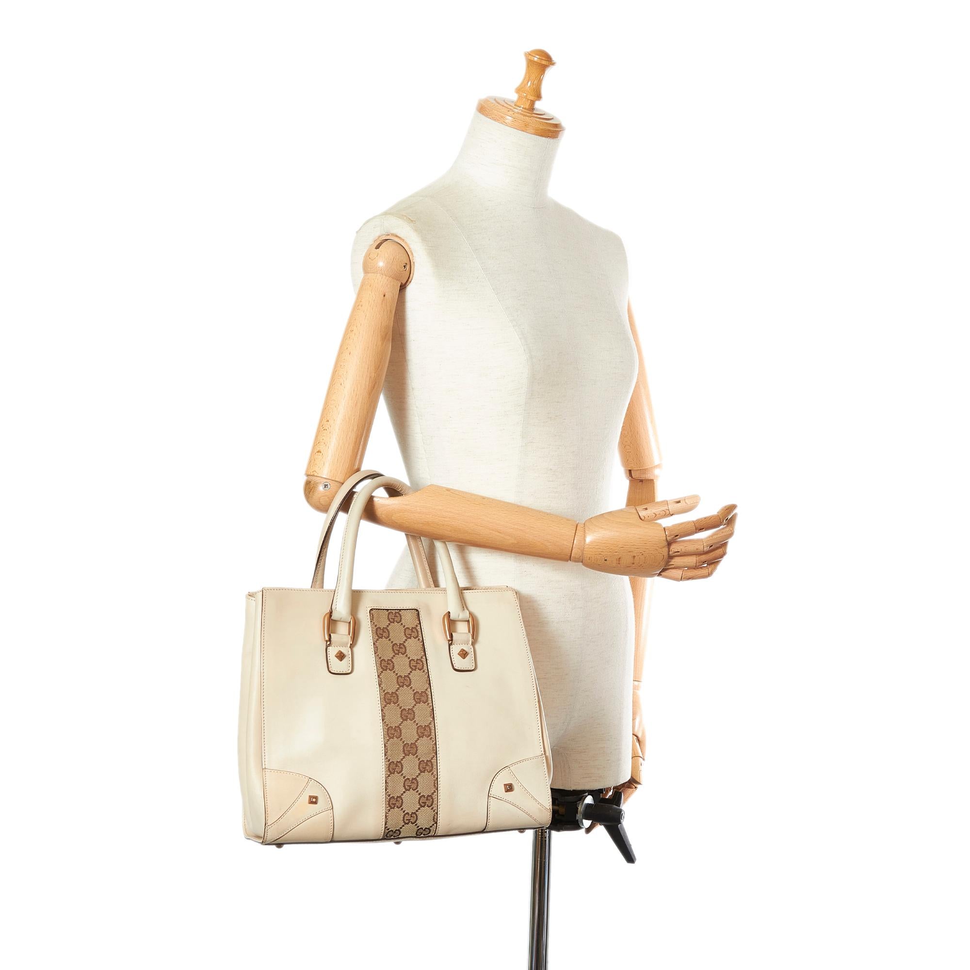 Gucci Gucci Nailhead Leather Handbag (SHG-26097)